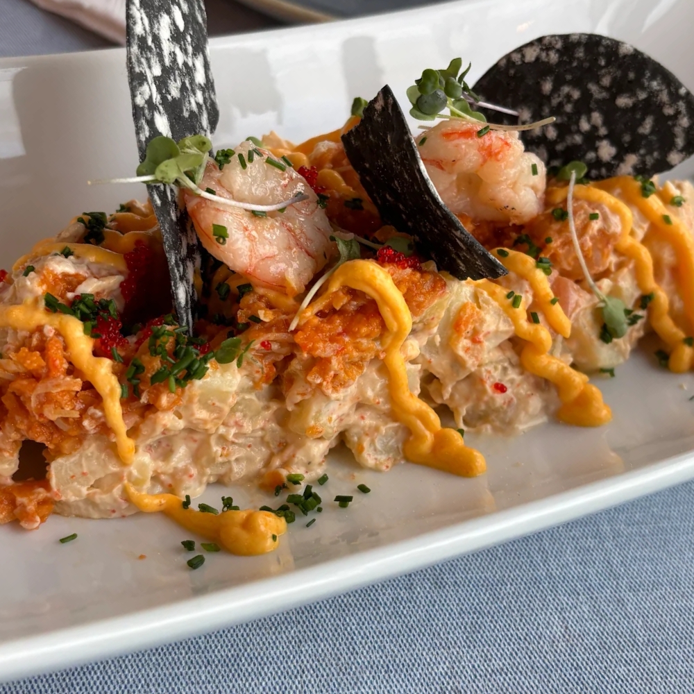 Plato restaurante La Ostería