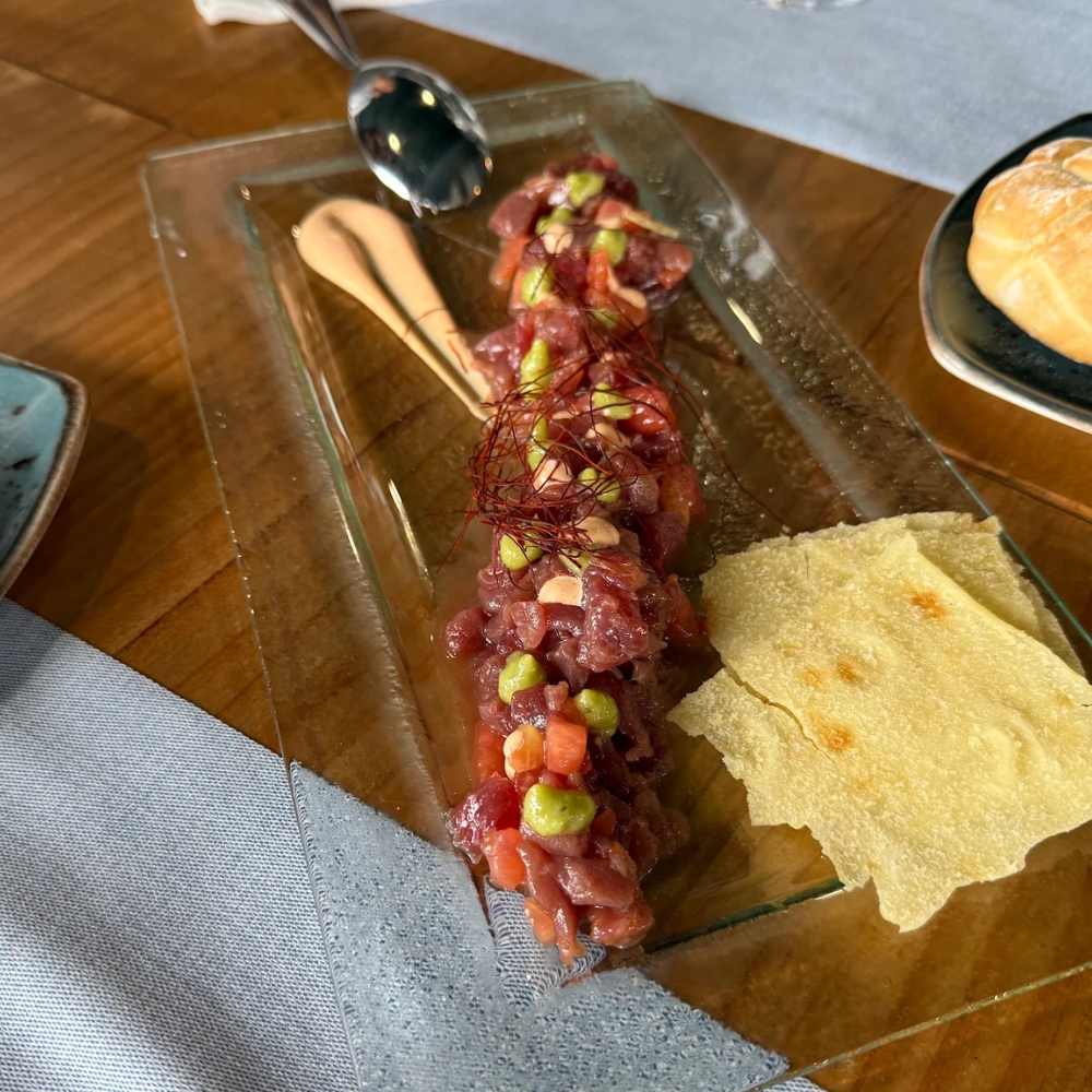 Plato restaurante La Ostería