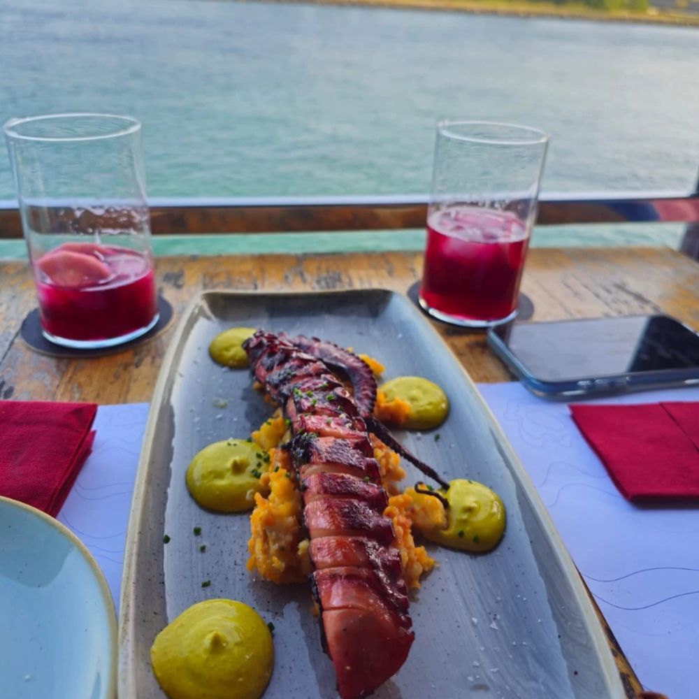 Plato restaurante La Ostería