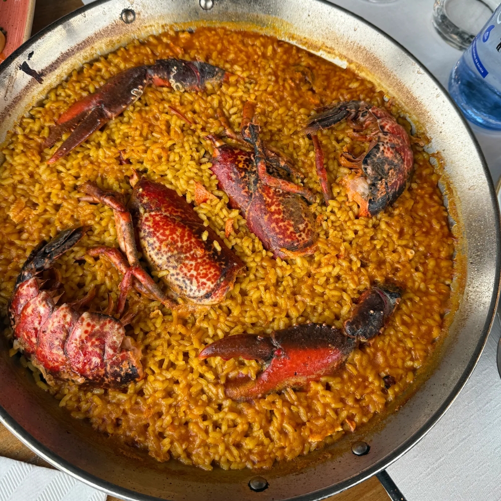 Plato restaurante La Ostería